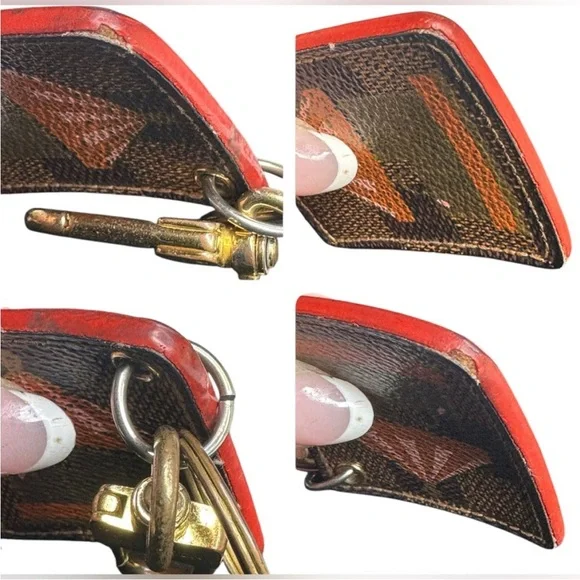 Louis Vuitton Brown and Orange Key Holder - Picture 5 of 7